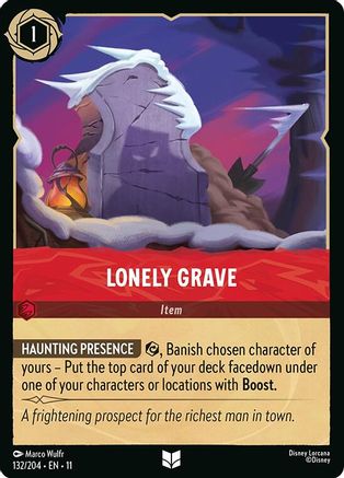 (132/204)  Lonely Grave - Winterspell  Cold Foil