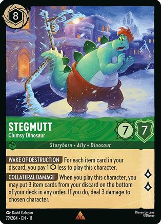 (079/204)  Stegmutt - Clumsy Dinosaur - Winterspell  Cold Foil