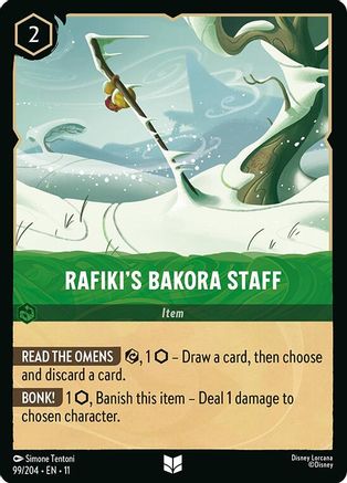 (099/204)  Rafiki's Bakora Staff - Winterspell  Normal
