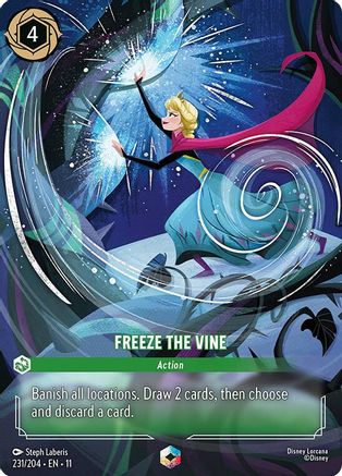 (231/204)  Freeze the Vine (Enchanted) - Winterspell  Holofoil