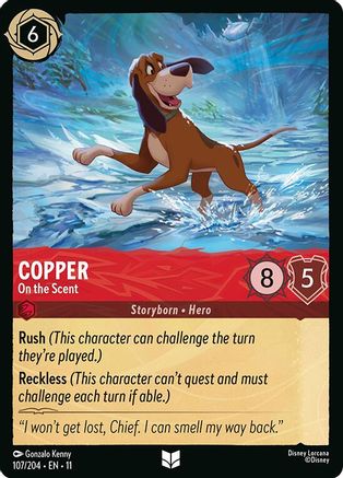 (107/204)  Copper - On the Scent - Winterspell  Normal