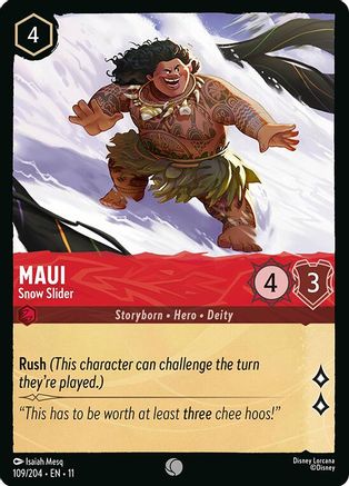 (109/204)  Maui - Snow Slider - Winterspell  Cold Foil