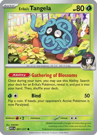Erika's Tangela (7/217) - ME Ascended Heroes  - Common