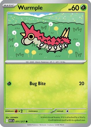 Wurmple (11) - ME Ascended Heroes Reverse Holofoil - Common