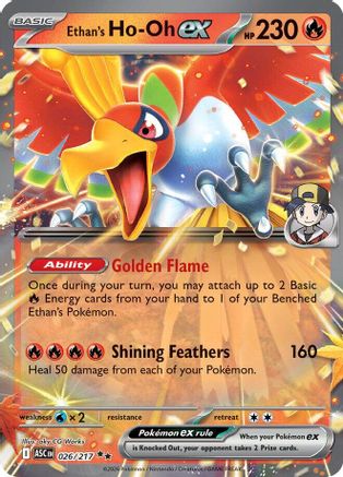 Ethan's Ho-Oh ex (26/null) - ME Ascended Heroes Holofoil - Double Rare