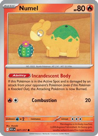 Numel (27/217) - ME Ascended Heroes Reverse Holofoil - Common