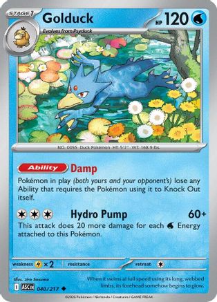 Golduck (40/null) - ME Ascended Heroes  - Uncommon