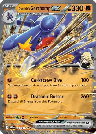 Cynthia's Garchomp ex (111) - ME Ascended Heroes Holofoil - Double Rare
