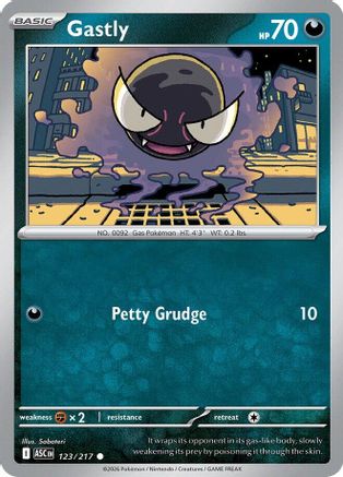 Gastly (123/null) - ME Ascended Heroes  - Common