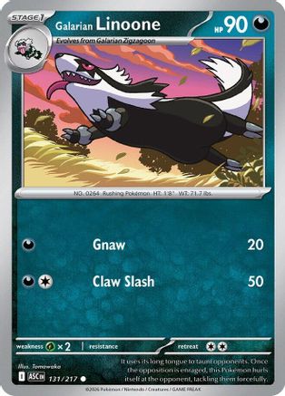 Galarian Linoone (131/null) - ME Ascended Heroes  - Common