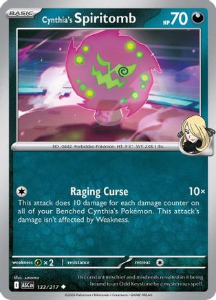 Cynthia's Spiritomb (133/217) - ME Ascended Heroes  - Uncommon