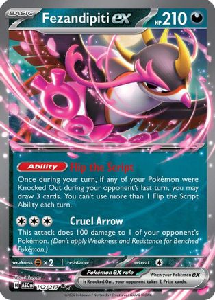Fezandipiti ex (142/217) - ME Ascended Heroes Holofoil - Double Rare