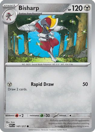Bisharp (147) - ME Ascended Heroes Reverse Holofoil - Common