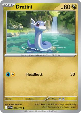 Dratini (150/null) - ME Ascended Heroes Reverse Holofoil - Common