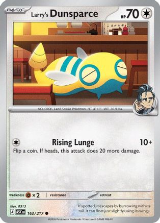 Larry's Dunsparce (163/null) - ME Ascended Heroes Reverse Holofoil - Common