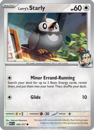 Larry's Starly (168/null) - ME Ascended Heroes Reverse Holofoil - Common