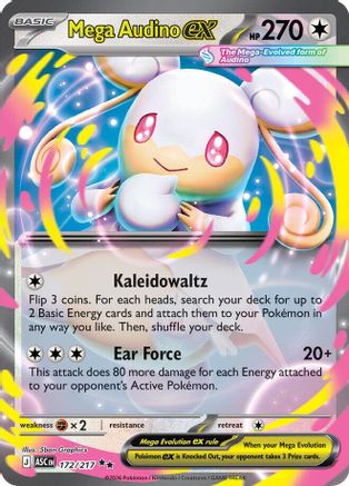 Mega Audino ex (172/217) - ME Ascended Heroes Holofoil - Double Rare