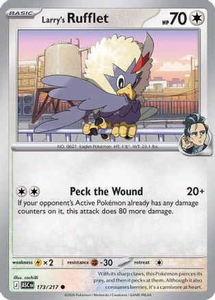 Larry's Rufflet (173/null) - ME Ascended Heroes Reverse Holofoil - Common