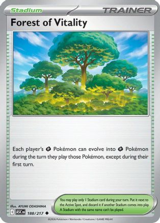 Forest of Vitality (188/null) - ME Ascended Heroes Reverse Holofoil - Uncommon