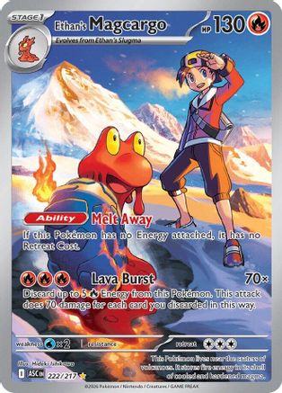 Ethan's Magcargo (222/217) - ME Ascended Heroes Holofoil - Illustration Rare