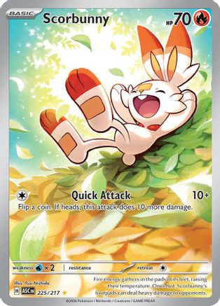 Scorbunny (225/217) - ME Ascended Heroes Holofoil - Illustration Rare