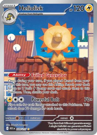 Heliolisk (229/217) - ME Ascended Heroes Holofoil - Illustration Rare