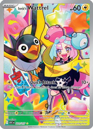 Iono's Wattrel (231/217) - ME Ascended Heroes Holofoil - Illustration Rare