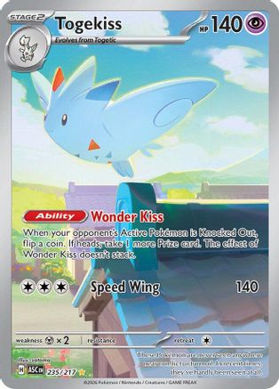 Togekiss (235/217) - ME Ascended Heroes Holofoil - Illustration Rare