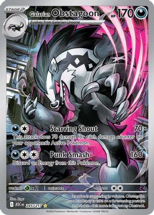 Galarian Obstagoon (245/217) - ME Ascended Heroes Holofoil - Illustration Rare
