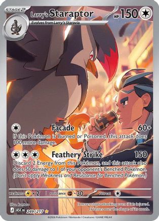 Larry's Staraptor (249/217) - ME Ascended Heroes Holofoil - Illustration Rare