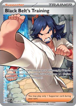 Black Belt's Training (255) - ME Ascended Heroes Holofoil - Ultra Rare