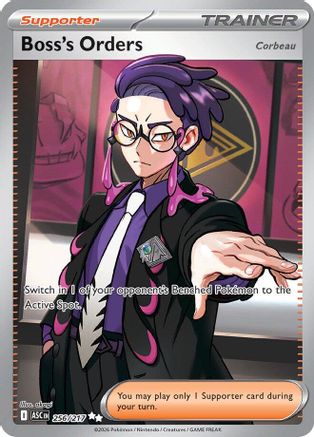 Boss's Orders [Corbeau] (256/217) - ME Ascended Heroes Holofoil - Ultra Rare