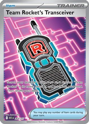 Team Rocket's Transceiver (263/217) - ME Ascended Heroes Holofoil - Ultra Rare