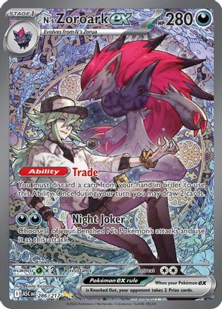 N's Zoroark ex (286/217) - ME Ascended Heroes Holofoil - Special Illustration Rare