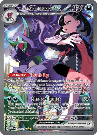 Marnie's Grimmsnarl ex (287) - ME Ascended Heroes Holofoil - Special Illustration Rare