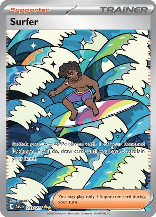 Surfer (293/217) - ME Ascended Heroes Holofoil - Special Illustration Rare