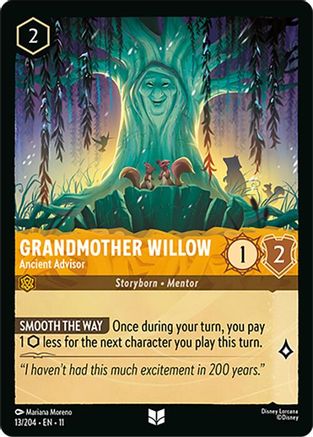 (013/204)  Grandmother Willow - Ancient Advisor - Winterspell  Cold Foil