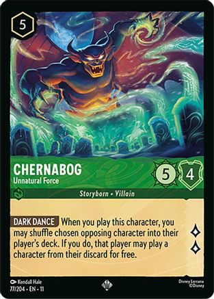(077/204)  Chernabog - Unnatural Force - Winterspell  Normal