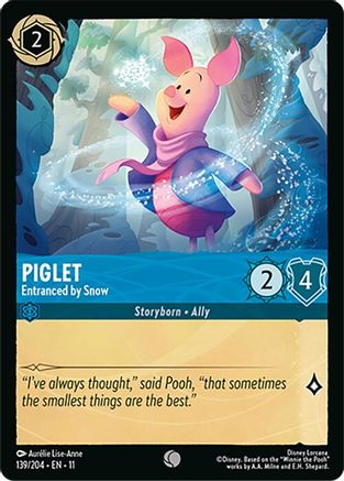 (139/204)  Piglet - Entranced by Snow - Winterspell  Cold Foil