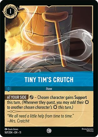(167/204)  Tiny Tim's Crutch - Winterspell  Cold Foil