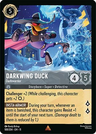 (188/204)  Darkwing Duck - Darkwarrior - Winterspell  Cold Foil