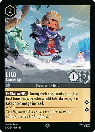 (195/204)  Lilo - Bundled Up - Winterspell  Cold Foil