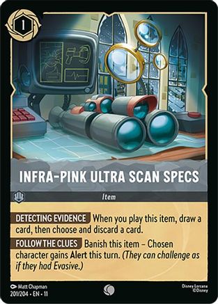 (201/204)  Infra-Pink Ultra Scan Specs - Winterspell  Cold Foil