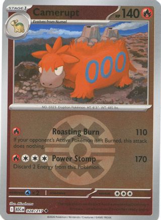 Camerupt (Quick Ball) (28/null) - ME Ascended Heroes Reverse Holofoil - Uncommon