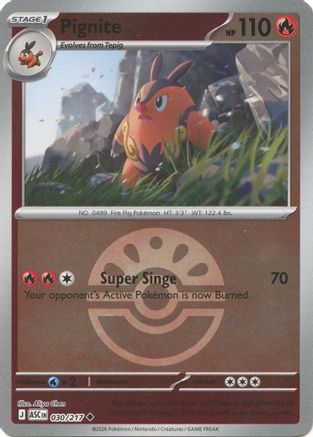 Pignite (Friend Ball) (30/null) - ME Ascended Heroes Reverse Holofoil - Uncommon