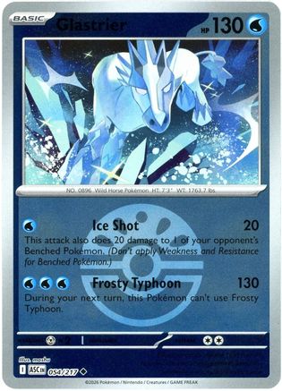 Glastrier (Friend Ball) (54/null) - ME Ascended Heroes Reverse Holofoil - Uncommon