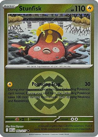 Stunfisk (Quick Ball) (62) - ME Ascended Heroes Reverse Holofoil - Common