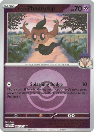 Hop's Phantump (Poke Ball) (95/null) - ME Ascended Heroes Reverse Holofoil - Common