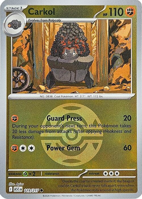 Coalossal (Dusk Ball) (120) - ME Ascended Heroes Reverse Holofoil - Rare