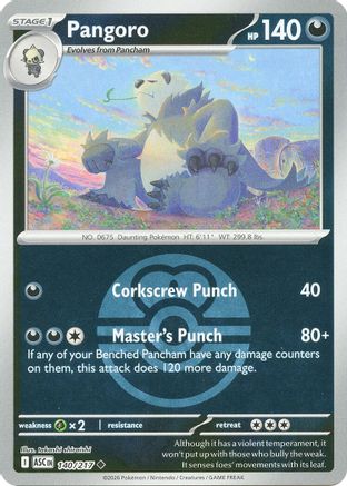 Pangoro (Love Ball) (140/null) - ME Ascended Heroes Reverse Holofoil - Uncommon